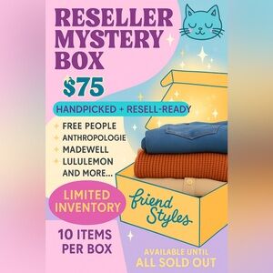 10 Piece Reseller Clothing All Seasons Mystery Box | Top Brands | NWT to EUC